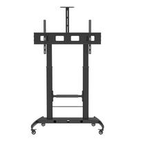 televizoriaus stovas laikiklsi tv stovas - TECHLY Floor Stand Height Adjustable 2 Shelves LCD / LED 52-110inch - 2 nuotrauka