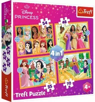 Trefl Disney Princess 4in1, 35, 48, 54, 70 det.