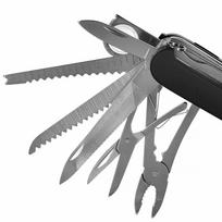 kiseniniai peiliai - AZYMUT Tatron kišeninis peilis - 25 įrankiai + dėklas, 90 mm, juodas (Black) - 10 nuotrauka