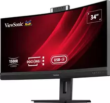 monitorius kamerai - ViewSonic VG3457CV 34", VA, UWQHD, USB-C PD100W, kamera 5 MP - 2 nuotrauka