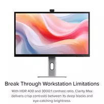 monitorius kamerai - ALOGIC Clarity Pro 27" UHD, 4K, su interneto kamera - 5 nuotrauka