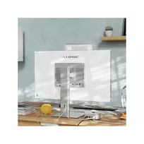 monitorius 32 coliu - Alogic ASPEKT 32A4KPDMSLV 32", 4K UHD, matinis, dokinis, sidabrinis - 3 nuotrauka