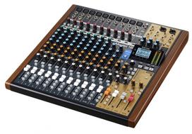 audi - Tascam MODEL 16 audio mixer 16 channels 20 - 30000 Hz Black, Gold, Wood - 5 nuotrauka