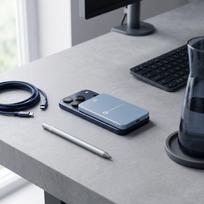 5000mah powerbank magsafe - Forcell F-Energy SuperSlim F5K8, 5000mAh, 15W, MagSafe, mėlynas - 3 nuotrauka