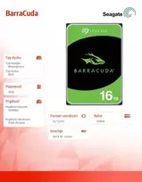 6tb hdd - Seagate Barracuda 16TB HDD 3.5" - 2 nuotrauka