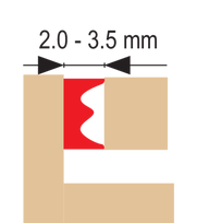 duru sandarinimo juostos - Sandarinimo juosta Sanok SD-40CX/4E, 9 x 4 mm x 150 m - 2 nuotrauka