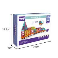 magnetiniai konstruktoriai - Woopie Magnetiniai 3D blokeliai Traukinio rinkinys 71 vnt. - 2 nuotrauka