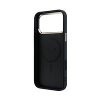 iphone telefonai - Guess PU Leather 4G Gold Frame MagSafe dėklas Apple iPhone 18 Pro Max Juodas (Black) - 3 nuotrauka