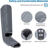 limfodrenazinis - RENPHO Foot & Calf Air Massager su šiluma, pilkas (Gray) - 3 nuotrauka