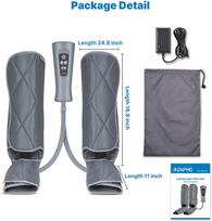 limfodrenazinis - RENPHO Foot & Calf Air Massager su šiluma, pilkas (Gray) - 5 nuotrauka