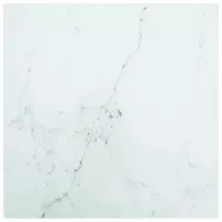 Stalviršis, baltas, 40x40cm, grūdintas stiklas, 6mm