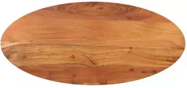 Stalviršis, 140x50x2,5cm, akacijos masyvas, ovalo formos