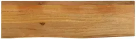 Stalviršis, 110x40x2,5cm, mango masyvas, su gyvu kraštu