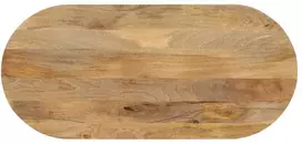 Stalviršis, 110x50x3,8cm, mango medienos masyvas, ovalo formos