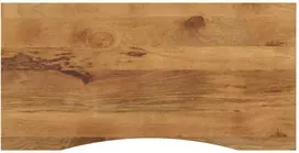 Rašomojo stalo stalviršis su linkiu, 110x60x2,5 cm, mango