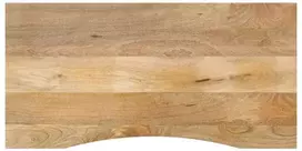 Rašomojo stalo stalviršis su linkiu, 120x50x2,5 cm, mango