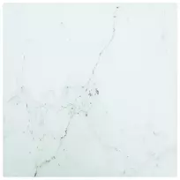 Stalviršis, baltas, 30x30cm, grūdintas stiklas, 6mm