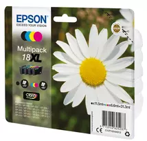 spalvotas spausdintuvas - Epson C13T18164022 rašalo kasetė Originali Juoda (Black), Žydra (Cyan), Rausvai raudona (Magenta), Geltona (Yellow) 1 vnt - 2 nuotrauka