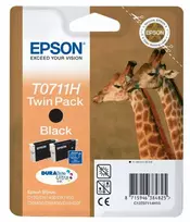 rasalines kasetes spausdintuvams - EPSON Tinte Black Twinpack 2x11 ml | C13T07114H10 - 2 nuotrauka