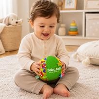 lavinamieji kamuoliukai - Woopie Baby minkštas sensorinis kamuolys su įdėklais ir garsu, Mrs. Tag - 10 nuotrauka