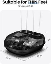 pedu masazuokliai - RENPHO FM058R Shiatsu pėdų masažuoklis, Juodas (Black) - 7 nuotrauka