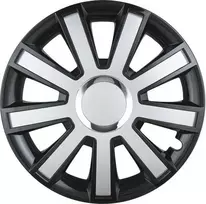 Leoplast Ratų gaubtas 1 vnt. Flash, juodas ir sidabrinis 15"