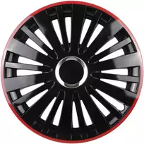 Leoplast Ratų gaubtas 1 vnt. Falcon, juodas ir raudonas 14"
