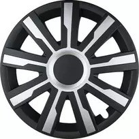 Leoplast Ratų gaubtas 1 vnt. Mirage, juodas ir sidabrinis 16"