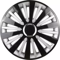 Leoplast Ratų gaubtas 1 vnt. Falcon, juodas ir sidabrinis 15"