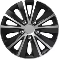Versaco Ratų gaubtas 1 vnt. Rapide NC, juodas ir sidabrinis su chromuotais varžtais 16"
