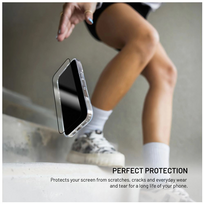 air iphone stikliukas - Ekrano apsauga Fixed Full Cover 2,5D TEMPERED Apple iPhone Air, 2vnt, juoda - 3 nuotrauka