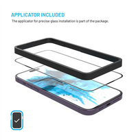 air iphone stikliukas - Ekrano apsauga Fixed Full Cover 2,5D TEMPERED Apple iPhone Air, 2vnt, juoda - 4 nuotrauka