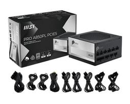 pc power supply - MSI PRO A850PL PCIE5 850W 80 PLUS Platinum ATX Juodas (Black) - 5 nuotrauka