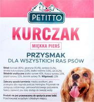 vistiena - Skanėstas šunims Petitto Delicate Chicken Fillets, vištiena, 0.5 kg - 3 nuotrauka