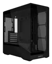 stiklainiai - Lian Li Vector V100 MINI kompiuterio korpusas, Micro-ATX, grūdintas stiklas - Juodas (Black) - 4 nuotrauka