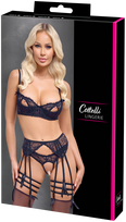 apatinis trikotazas moterims - Cottelli lingerie Bra Suspender Set 75B/S Seksuali liemenėlė - 2 nuotrauka