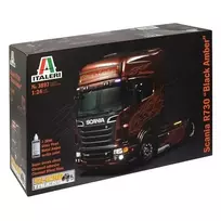 Italeri Scania R730 Juodas (Black) Amber 1:24 3897