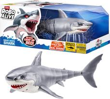 zaislai ryklys - Zuru Robo Alive Didysis Baltasis Ryklys 71126, pilka (Grey) - 1 nuotrauka