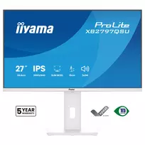 2560x1440 monitorius - iiyama ProLite XB2797QSU-W1 27", IPS, QHD, baltas (white) - 20 nuotrauka
