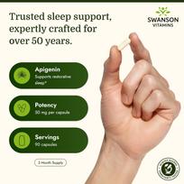 veganiskos kapsules - Swanson Apigeninas, 50mg, 90 kapsulių - 5 nuotrauka