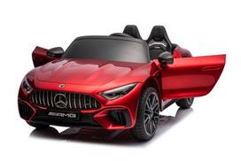 dvivietis elektromobilis - Dvivietis vaikiškas elektromobilis Lean Cars Mercedes AMG SL63, raudonas (Red) - 2 nuotrauka