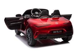 dvivietis elektromobilis - Dvivietis vaikiškas elektromobilis Lean Cars Mercedes AMG SL63, raudonas (Red) - 3 nuotrauka