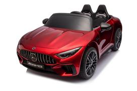 dvivietis elektromobilis - Dvivietis vaikiškas elektromobilis Lean Cars Mercedes AMG SL63, raudonas (Red) - 5 nuotrauka