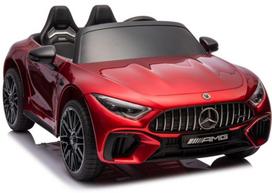 dvivietis elektromobilis - Dvivietis vaikiškas elektromobilis Lean Cars Mercedes AMG SL63, raudonas (Red) - 6 nuotrauka