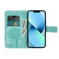 samsung galaxy a54 5g deklas - OEM MEZZO Book Case for Samsung Galaxy A54 5G - Žalias (Green) - 9 nuotrauka