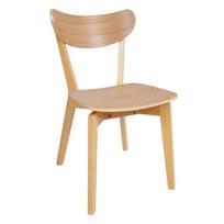 valgomojo komplektas su apvaliu stalu - Valgomojo komplektas Home4you Roxby, ąžuolo (Oak) su 4 kėdėmis - 5 nuotrauka