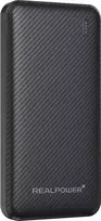 Realpower PB-10000 Plus, 10000mAh, juodas (black)