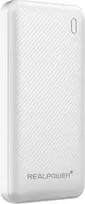 Realpower PB-10000 Plus, 10000mAh, 20W, baltas (white)