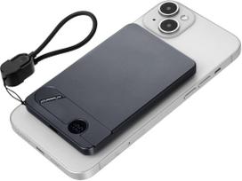 belaidis power bank - Troika POP50, 5000mAh, belaidis įkrovimas, pilkas/juodas - 1 nuotrauka