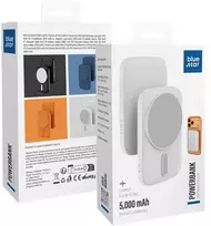 magsafe 5000 - Blue Star Slim DG-P8, 5000mAh, 15W, MagSafe, baltas - 1 nuotrauka